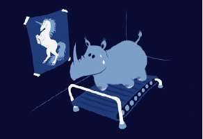 Gif animé rhinocéros court
